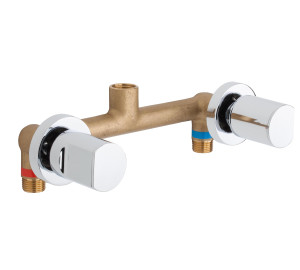Grupo ducha empotrado 8" Cromado Kalo