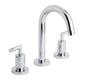 Batería de lavabo caño cisne Cromado Ixo