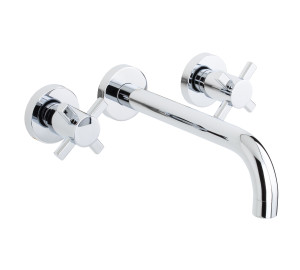 Grupo de lavabo empotrado caño 22 cm Cromado Kross