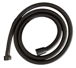 Flexo  H 1/2" - H 1/2" 1,70 m inoxidable negro
